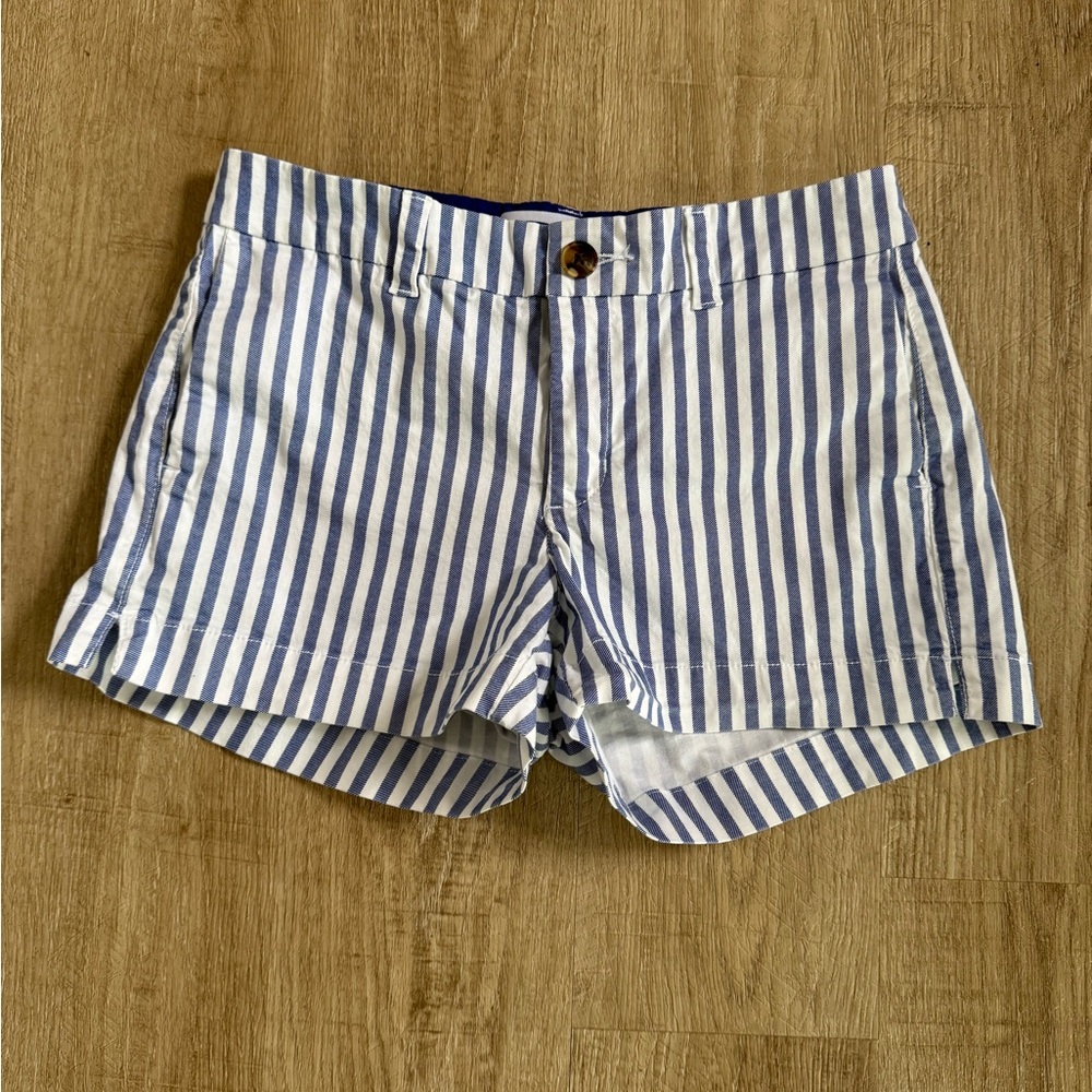 Old Navy Blue & White Striped Everyday Shorts – Size 0